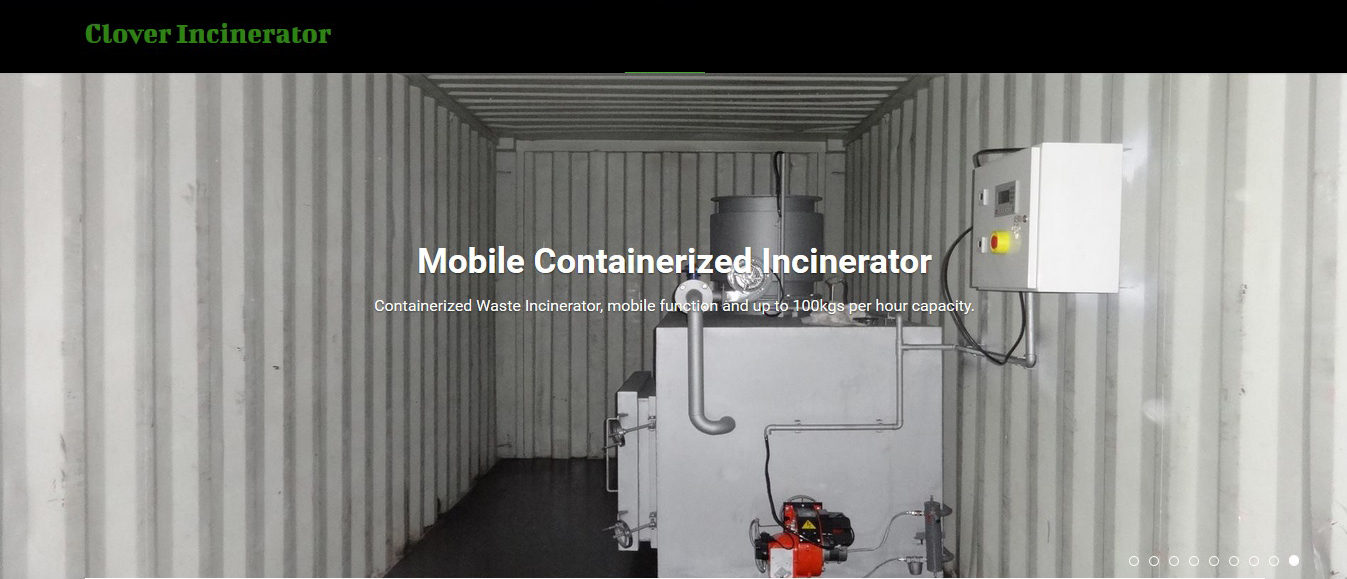 Containerized mobile incinerator CA50